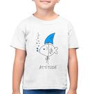 Camiseta Algodão Infantil Atitude Peixe Tubarão - Foca na Moda