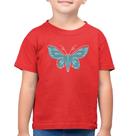 Camiseta Algodão Infantil Borboleta Abstrata - Foca na Moda