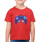 Camiseta Algodão Infantil Controle Retrô Vídeo Game Gamepad - Foca na Moda