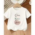 Camiseta Algodão Infantil Feminina Estampada Dream Believe Achieve 329 Presente Dia das Crianças Pas