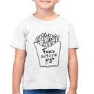 Camiseta Algodão Infantil Fries Before Guys - Foca na Moda
