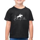 Camiseta Algodão Infantil Hipismo Batimentos Cardíacos - Foca na Moda