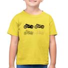 Camiseta Algodão Infantil Motorcycle Vector - Foca na Moda