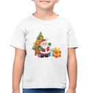Camiseta Algodão Infantil Natal Papai Noel - Foca na Moda