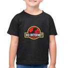Camiseta Algodão Infantil No internet - Foca na Moda