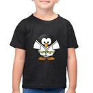Camiseta Algodão Infantil Pinguim Judô - Foca na Moda