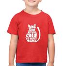 Camiseta Algodão Infantil Time spend with cats is never wasted - Foca na Moda