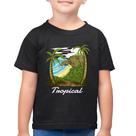 Camiseta Algodão Infantil Tropical Beach - Foca na Moda Camiseta Algodão Infantil Tropical Beach - Foca na Moda