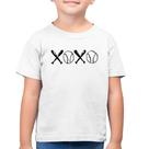 Camiseta Algodão Infantil Xoxo Baseball - Foca na Moda
