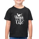 Camiseta Algodão Infantil Yoga Life - Foca na Moda