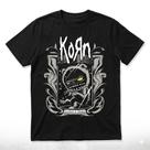Camiseta Algodão Lançamento Korn 2026 Camisa Plus Size Rock Preta