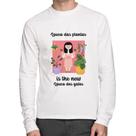 Camiseta Algodão Louca das plantas is the new louca dos gatos Manga Longa - Foca na Moda