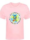 Camiseta algodão mãe de autista Mundo diferente Blusa Unissex