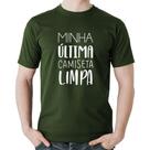 Camiseta Algodão Minha última camiseta limpa - Foca na Moda