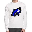 Camiseta Algodão Moto Corrida Manga Longa - Foca na Moda
