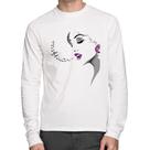 Camiseta Algodão Mulher Cantando Manga Longa - Foca na Moda