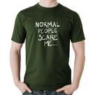 Camiseta Algodão Normal people scare me - Foca na Moda