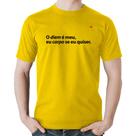 Camiseta Algodão O diem é meu, eu carpo se eu quiser - Foca na Moda Camiseta Algodão O diem é meu, eu carpo se eu quiser - Foca na Moda