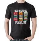 Camiseta Algodão Old School Playlist - Foca na Moda
