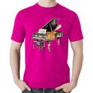 Camiseta Algodão Piano Arte - Foca na Moda