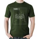 Camiseta Algodão Player 1 Controle Joystick - Foca na Moda