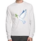 Camiseta Algodão Pomba da Paz Manga Longa - Foca na Moda