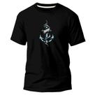 Camiseta Algodão Premium Estampa Digital Âncora Silver Lisa