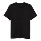 Camiseta Algodão Preta Lisa Tecido Penteado 30,1