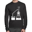 Camiseta Algodão Química Erlenmeyer e Bequer Manga Longa - Foca na Moda