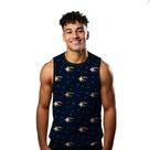 Camiseta Algodão Regata Verão Estilo Moda Praia Cometas Cartoon Estrela Estelar 449