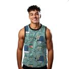 Camiseta Algodão Regata Verão Estilo Moda Praia Personagem Lula Cartoon 134