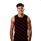 Camiseta Algodão Regata Verão Estilo Moda Praia Spider Cartoon Vermelho 336
