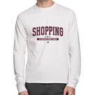 Camiseta Algodão Shopping is the only sport I need Manga Longa - Foca na Moda