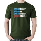 Camiseta Algodão Smart Things, Stupid People - Foca na Moda