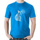 Camiseta Algodão Trompa Notas Musicais - Foca na Moda