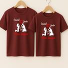 Camiseta Algodão Unissex Casal Estampa Casal Que Ora Juntos Romance Amor Presente Dia Dos Namorados