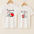 Camiseta Algodão Unissex Estamp Propósito De Deus Casal Completando Metadinha Compre 2 Namorados Camiseta Algodão Unissex Estamp Propósito De Deus Casal Completando Metadinha Compre 2 Namorados