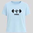 Camiseta Algodão Unissex Estampada Barra Fitness Blusa Gola Redonda Gym Treino Musculação Academia