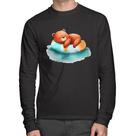 Camiseta Algodão Ursinho Teddy Relaxando Na Piscina Manga Longa - Foca na Moda Camiseta Algodão Ursinho Teddy Relaxando Na Piscina Manga Longa - Foca na Moda