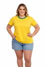 Camiseta Amarela Lisa Para Estampar DTF Copa Mundo Brasil tamanho:GGCOR:AMARELO