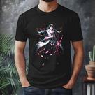 Camiseta Anime Byakuya Kuchiki Serie Bleach 100% Algodão Camiseta Anime Byakuya Kuchiki Serie Bleach 100% Algodão