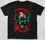 Camiseta Anime Demon Slayer Tanjiro Kamado Estampa Respirar da Água