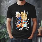 Camiseta Anime Dragon Ball Z Gohan E Goku Super Saiyajin 2