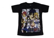 Camiseta Anime Fairy Tail Natsu Gray Lucy Ezra Blusa Adulto Unissex EPI329 EPI129 BM