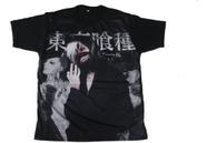 Camiseta Anime Tokyo Ghoul Kaneki Blusa Adulto Unissex A151 BM Camiseta Anime Tokyo Ghoul Kaneki Blusa Adulto Unissex A151 BM
