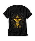 Camiseta Anime Zodíaco Virgem Constelações Ouro Armaduras Cosmos - Estampa DTF e Sublimação
