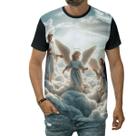 Camiseta Anjos No Paraíso Seres Angelicais Arcanjos Arte