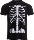 Camiseta Ann Arbor Co. Caixa torácica Skeleton Halloween S preta