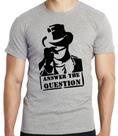Camiseta Answer the question Blusa criança infantil juvenil adulto camisa tamanhos