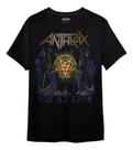 Camiseta Anthrax Blusa Adulto Unissex Banda de Rock Oficial Licenciado Of0096 rch